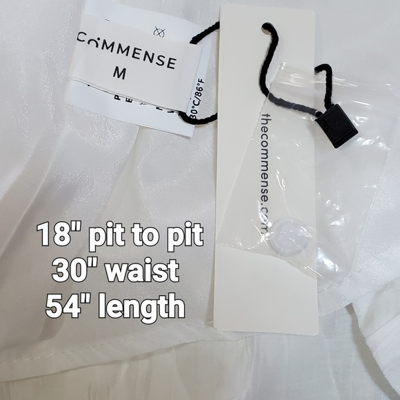 Commense Coastal Cowgirl White Maxi Dress Sundress Western Cottage M Bohemian - Picture 6 of 7